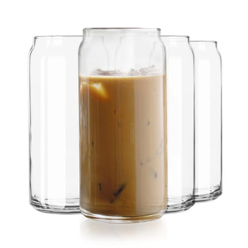 20-ounce beer can glass replicates shape of classic soda can