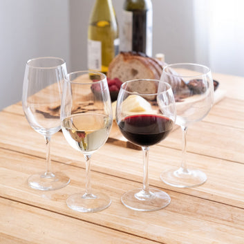 Libbey Vineyard Reserve 8 Piece Wine Glass Party Set for Chardonnay and Merlot/Bordeaux