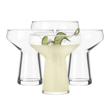 Libbey Large Stemless Margarita Glass, 14 ounce, Set of 4