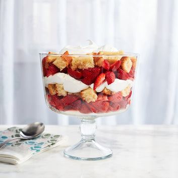 Libbey Selene Footed Glass Trifle Bowl, 9 inch