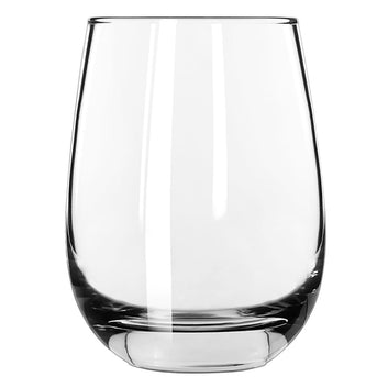 Libbey Stemless Glasses, Clear, 15.25 ounce, Set of 12