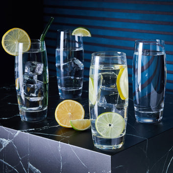Libbey Signature Kentfield Cooler Beverage Glasses, 16 ounce, Set of 8